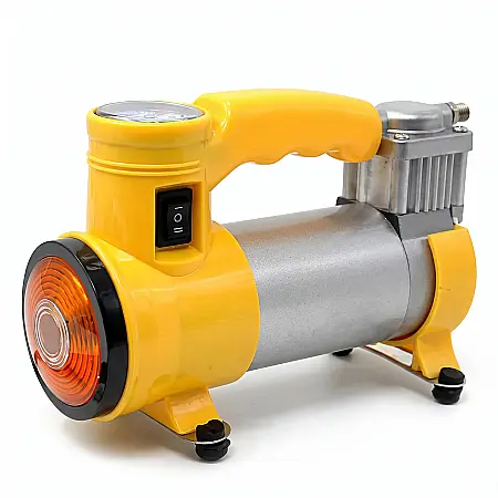 Auto - Compresor Auto Profesional 12V pentru Anvelope Mari – Presiune Max $150 \text{ PSI}$, Debit $35 \text{ L/min}$, Manometru Integrat, Alimentare Brichetă, Carcasă Metalică, pentru 4x4, Microbuze și Cami