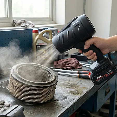 Suflantă de Aer Fără Perii Turbo Fan – Compactă, 1 Acumulator, Putere Reglabilă pentru Curățare Mașină, Birou sau Spații Mici [3]