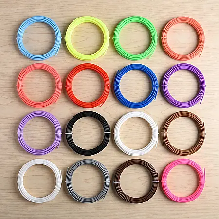 Gadgeturi - Filament Rezerve Creion 3D PLA 1,75 mm – 10 Metri, 3 Culori Aleatorii, Durabil și Compatibil cu Majoritatea Stilourilor 3D