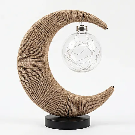 Casă & Grădină - Lampă Decorativă LED – 27 cm, Culoare Maro, Design Modern pentru Interior, Consum Redus de Energie, Iluminat Ambiental pentru Dormitor și Living
