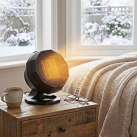 Unelte - Mini Încălzitor Electric Portabil cu Ventilator 1800W – Încălzire Ultra-Rapidă, Termostat de Siguranță, Design Compact Modern, Silențios și Eficient: Confort Termic Imediat pentru Birou, Dormitor sau 