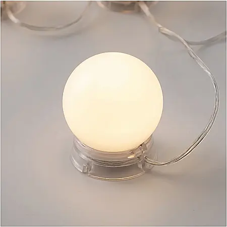 Iluminat - Lumini LED pentru Oglindă – 10 Becuri Hollywood cu Luminozitate Reglabilă, Alimentare USB, 3 Moduri de Culoare, Ideal Machiaj Profesional, Fixare cu Ventuze sau Velcro