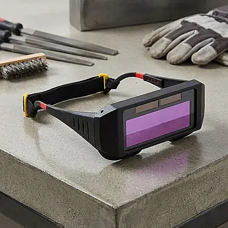 Unelte - Ochelari de Protecție pentru Sudură LCD cu Auto-Întunecare – Cristale Lichide, Senzori Optici Dubli, Protecție UV/IR Shade 16 și Clasa Optică 1/1/1/2: Siguranță Maximă, Claritate Vizuală și Confort Pr