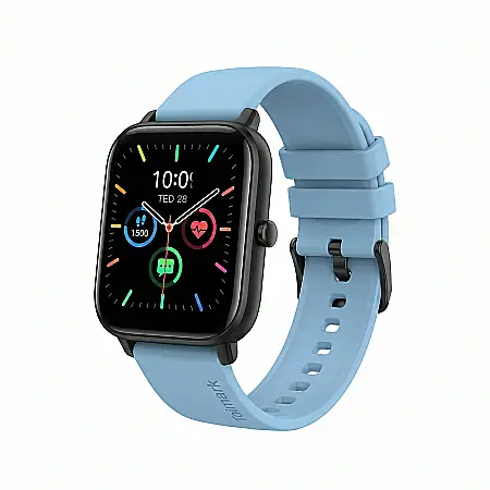 Gadgeturi - Smartwatch Toimark cu Ecran 1.69 inch – Curea Silicon Neagră, Waterproof, Compatibil iOS & Android, Apeluri și Notificări, Monitorizare Ritm Cardiac, Tensiune Arterială, Activități și Somn, Player Muz