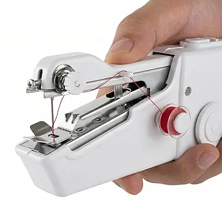 Casă & Grădină - Mașină de Cusut Portabilă Manuală – Repară Rapid Haine și Textile, Ușor de Folosit (Fără Experiență), Funcționează Fără Ață Suplimentară, Design Compact pentru Voiaj
