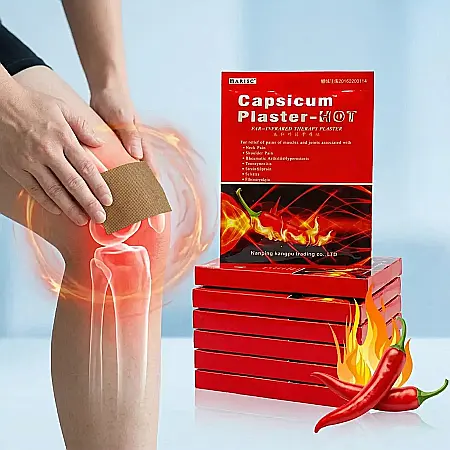 îngrijire feminină - Set 8 Plasturi Antireumatici cu Ardei Iute și Capsaicină – Autoîncălzire, 10 x 7 cm, Calmare Disconfort Muscular și Articular, Relaxare Musculară și Stimulare Circulație