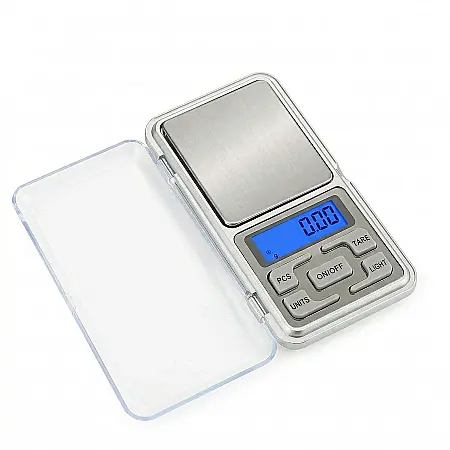 Electronice - Cântar Electronic de Precizie HOZRO – 200g / 0,01g, Mini Cântar Digital Compact cu Afișaj LCD, Funcție TARE și Carcasă de Protecție – Ideal pentru Bijuterii, Aur, Argint, Monede, Pulberi sau Ingredien