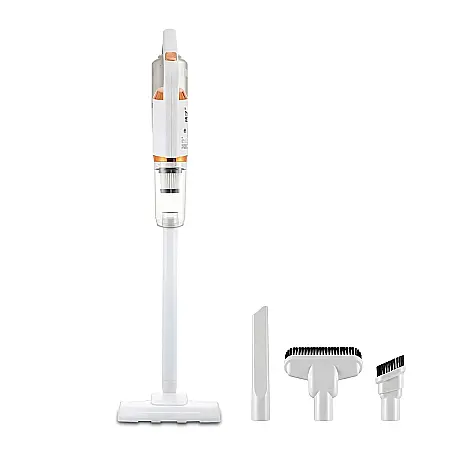 Casă & Grădină - Aspirator de Mână Fără Fir HY-118 – Putere 120W, Baterie Li-ion 2000 mAh, Autonomie 1.5h, Rezervor 600 ml, Tub Reglabil și 3 Duze Incluse