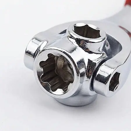Unelte - Cheie Universală Multifuncțională 48 în 1 cu Torx – Cap Rotativ 360 Grade, Ideală pentru Casă și Auto, Oțel Carbon, Unghi de Lucru 45 Grade