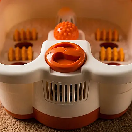 îngrijire feminină - Aparat Hidromasaj Picioare - Cadă Electrică Infraroșu, Footbath Massager 600W, Masaj Vibrant, Relaxare și Stimulează Circulația, Capacitate 4.5L, Temperatură Max 50°C