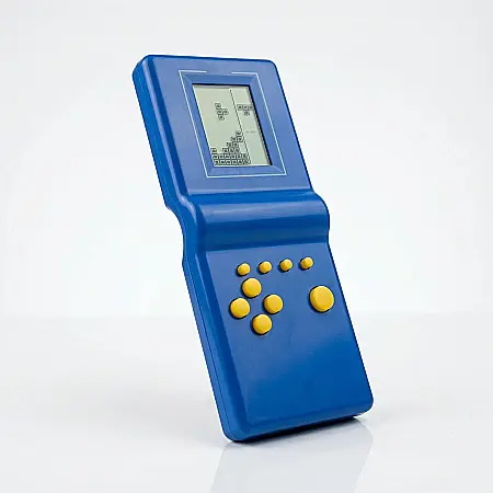 Jucării - Joc Tetris Clasic Brick Game – Consolă Portabilă cu Baterii, Multiple Jocuri și Niveluri de Dificultate, Butoane de Control Complet, Material Plastic Durabil