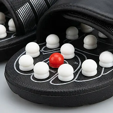 îngrijire feminină - Papuci de Masaj prin Reflexoterapie – Stimulează Circulația, Reduce Oboseala, 82 Puncte de Acupresură, Mărime Universală M/L și L/XL, Terapie prin Presopunctură