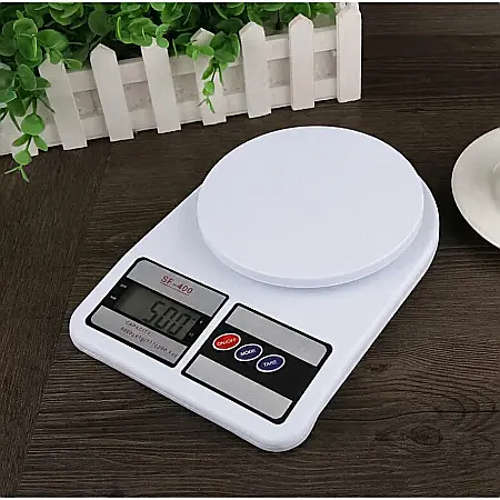 Electronice - Cântar Digital de Bucătărie SF-400 – Precizie 1g, Capacitate Maximă 10 kg, Funcție Tare, Afișaj LCD, Ideal pentru Rețete și Dieta Echilibrată