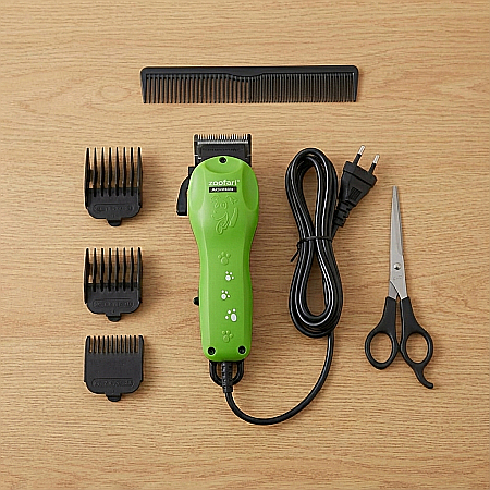 Aparat de Tuns Animale Zoofari Profesional – Pentru Câini și Pisici, Motor cu Pivot 10W, 4 Capete Detașabile (3-12 mm) și Set Complet de Accesorii: Îngrijire de Salon în Confortul Casei Tale [1]