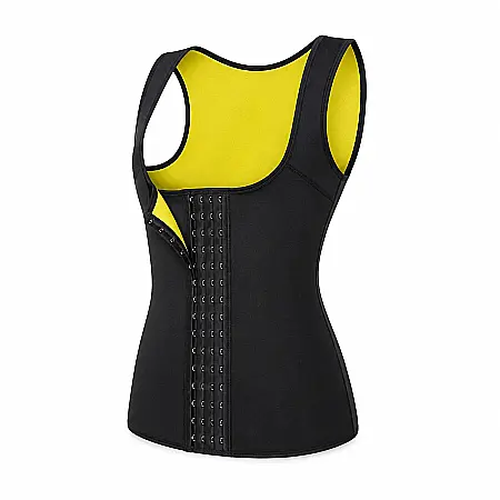 Vestă GetFit din Neopren pentru Slăbit și Modelarea Taliei – Negru cu Galben [1]