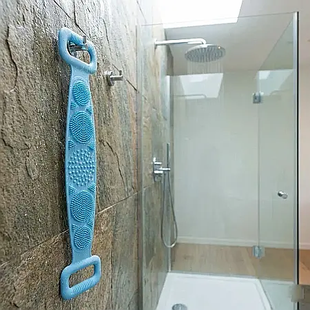Perie pentru Spate din Silicon cu Două Fețe – Exfoliere Delicată, Masaj Relaxant și Curățare Profundă, Design Ergonomic cu Mânere și Material Hipoalergenic: Experiența unui SPA Complet în Confortul Bă [1]