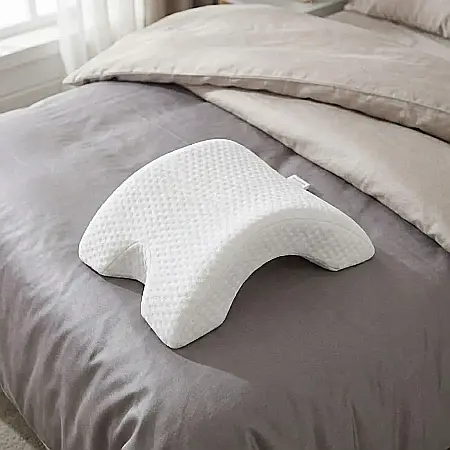 Pernă Ergonomică cu Memorie – Spumă Poliuretanică Memory Foam, Alb, 48x29x9 cm: Suport Cervical Perfect, Proprietăți Hipoalergenice și Odihnă Regeneratoare pentru un Somn de Calitate [1]