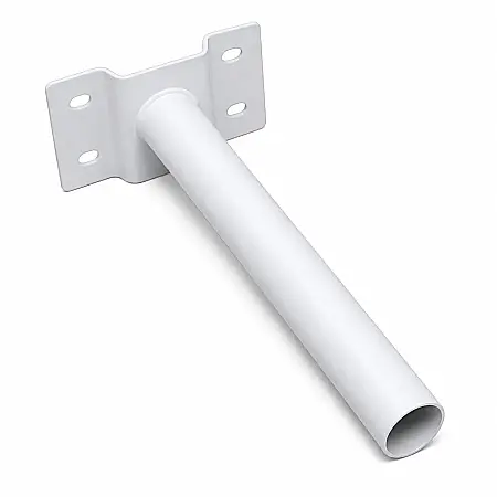 Suport Reglabil pentru Proiectoare Stradale, Montaj pe Perete, Metal Alb, 49 cm [1]