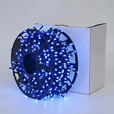 Instalație LED Solară pentru Exterior Premium: 12 m, 100 LED Alb Rece, 8 Moduri Inteligente de Iluminare și Tehnologie Solară Eco-Friendly [1]