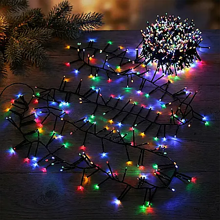 Pachet 2x Instalație de Crăciun Liniară Model 6027 – Total 200 m, 2000 LED-uri Alb Cald, Funcție Flash, Cablu Alb și Protecție la Apă: Magia Sărbătorilor la Scară Monumentală [1]