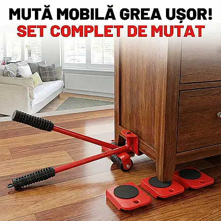 Set Role Profesionale pentru Transport Mobilier: Mută 150 kg cu Efort Minim și Mobilitate 360° [2]