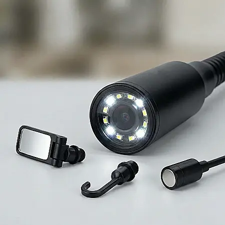 Cameră Endoscop 2 în 1 HD – Waterproof IP67, 6 LED-uri Reglabile, Inspecții Auto și Industriale, Android/Windows [1]
