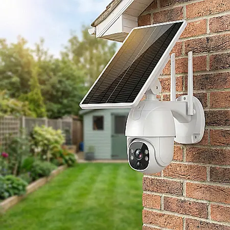 Cameră Supraveghere Solară 4G cu SIM, Full HD 1080p, PTZ 355°, Viziune Nocturnă Infraroșu 30m, Senzor Mișcare AI, IP66 [1]