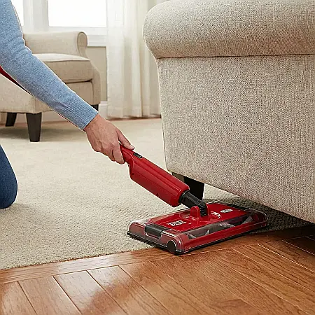 Mătură Rotativă Swivel-Sweeper cu Acumulator – Fără Fir, Rotire 360°, 4 Perii Rotative, Autonomie 45 Min, Curățare Podele și Covoare [1]
