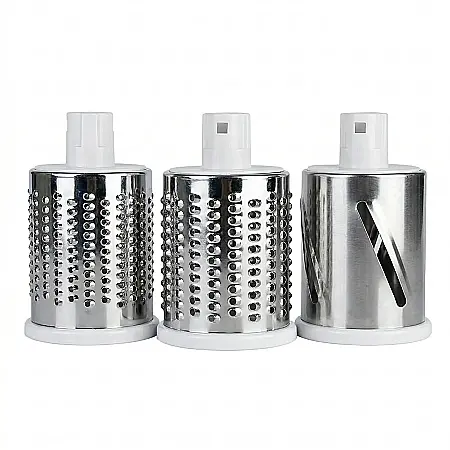 Răzătoare Manuală cu Manivelă din Inox – 3 Lame Rotative Interschimbabile, Tocare și Feliere Rapidă, Ventuză de Fixare Ultra-Stabilă, Design Ergonomic [1]