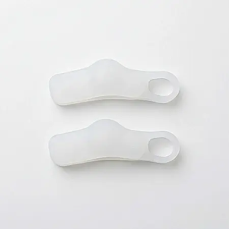 Set 2 x Corector Monturi și Separator Degete - Silicon Moale, Confortabil, Corectare Poziție Hallux Valgus, Prevenire Bătături și Reducere Presiune, Dimensiune Universală [1]