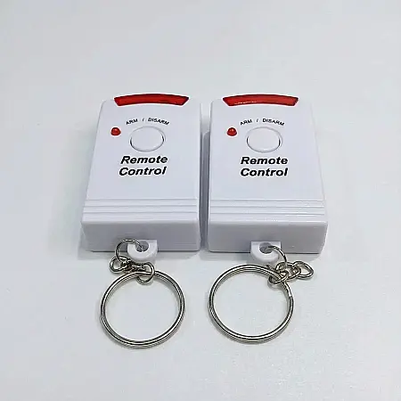 Alarmă Wireless cu Senzor PIR și 2 Telecomenzi – Sirenă 105 dB, Detecție Mișcare 5–7 m, Unghi 110°, Temporizator și Montaj Fără Cabluri: Securitate Instantanee pentru Casă, Garaj sau Magazin [3]
