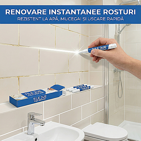 Marker Creion Permanent pentru Rosturi: Set 3 Bucăți, Rezistent la Apă și Mucegai – Alb Impecabil [3]