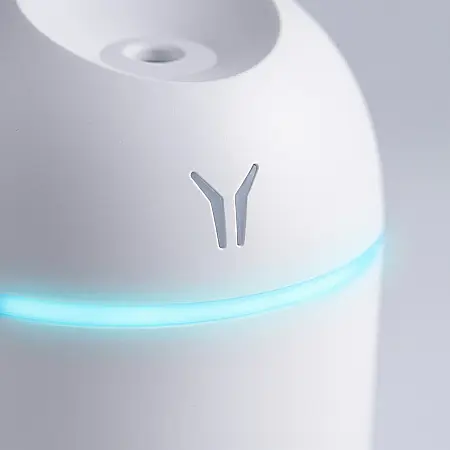 Umidificator Mini Personal de Birou – Design Top-Fill, Moduri Multiple de Pulverizare, Alimentare USB, Oprire Automată la Golire, Alb, Ideal pentru Ten și Plante [1]