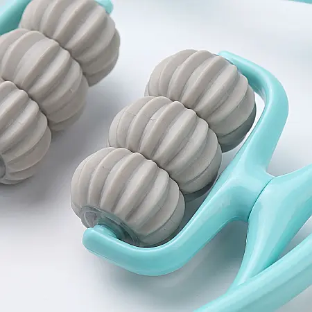 Aparat de Masaj Manual cu 6 Role – Rotire 360°, Manere Ergonomice, Portabil 310 g, Bile din Silicon pentru Relaxare și Stimularea Circulației [1]