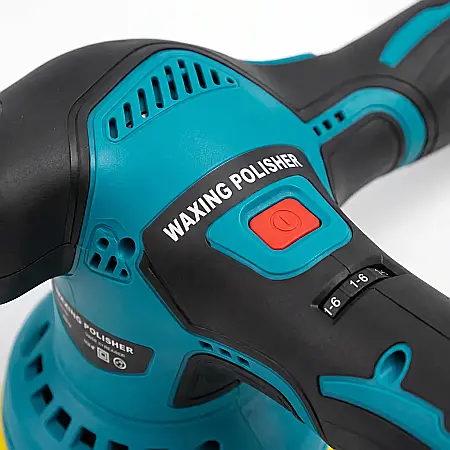 Aparat Polish Auto Fără Fir – 2 Acumulatori 12V 2000 mAh, Viteză Variabilă 2500-5000 rpm, Nivel Zgomot Redus 67 dB, Set Complet cu Accesorii, Dimensiuni Compacte 27.5 x 11.5 cm [1]