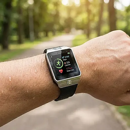 Smartwatch Full Touchscreen cu SIM și Bluetooth – Notificări Facebook și WhatsApp, Hands-Free, Monitorizare Sănătate, Pedometru și Slot Card 32GB: Asistentul tău Digital pentru Performanță și Conectiv [1]