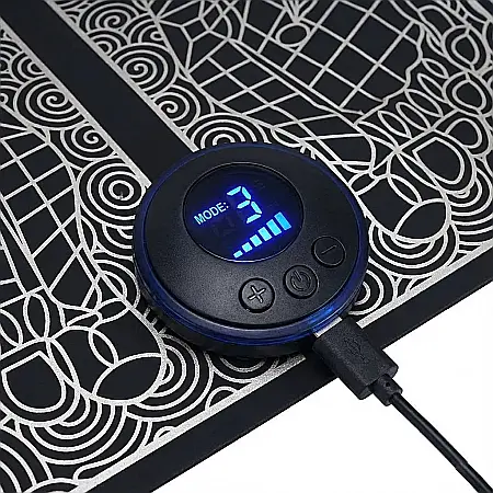 Covor Masaj Picioare cu Electrostimulare EMS – 19 Niveluri de Intensitate, 6 Moduri de Masaj, Tehnologie de Stimulare a Acupuncturii și Design Portabil: Relaxare Profundă, Tonifiere și Revitalizarea C [1]