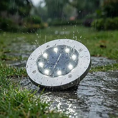 Lampă Solară LED pentru Grădină – Iluminat Exterior Rezistent la Intemperii, Senzor de Lumină și Mișcare, Instalare Fără Cablu: Eleganță, Siguranță și Eficiență Energetică 100% pentru Spațiul tău Verd [1]