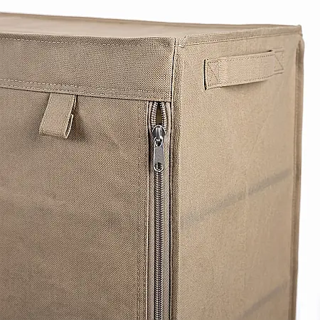 Husă Depozitare Pantofi 12 Rafturi cu Fermoar – Husa Textilă Ermetică, Organizator Hol și Dormitor, Protecție Anti-Praf, Dimensiuni 118 x 30 x 120 cm [1]