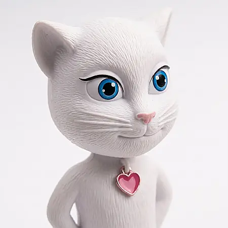 Jucărie Interactivă Talking Angela Cat – Pisică Vorbitoare cu Funcție de Repetare, Senzori Tactili și Sunete Amuzante, Cadou pentru Copii peste 3 Ani, 30 cm [1]