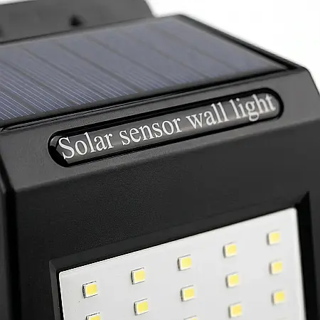 Lampă Solară de Exterior fără Senzor de Mișcare – 20 LED, Montaj pe Perete, Baterie Litiu 3,7V, Funcționare Automată la Întuneric, Fără Cablu, Rezistentă la Intemperii [1]