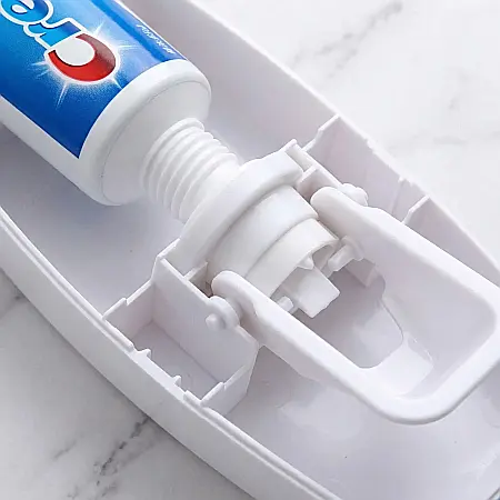 Dozator Pastă de Dinți cu Suport pentru 5 Periuțe – Montaj pe Perete, Sistem Automat de Dozare, Igienic și Organizat, Design Modern pentru Baie [3]