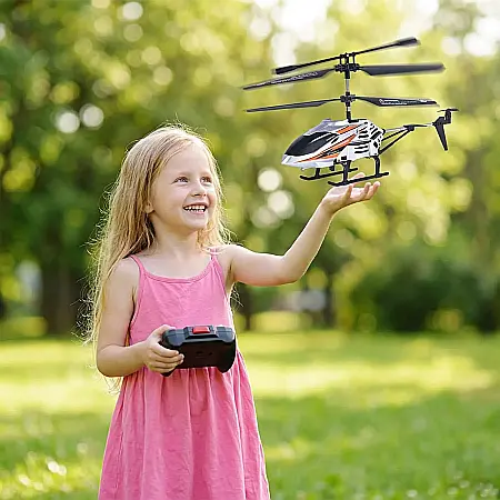 Elicopter cu Telecomandă Bizaical – Lumini LED Multicolore, Zbor Stabil și Sigur, Tehnologie Anti-Coliziune, Manevrabilitate Precisă, Cadou Ideal pentru Copii și Adulți [1]