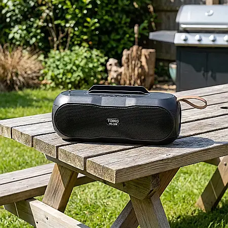 Boxă Bluetooth Portabilă Toing TO-338 – Stereo 5W, Incarcare Solară și USB, Micro SD, Radio FM, Funcție Hands-Free, Redare MP3 [1]