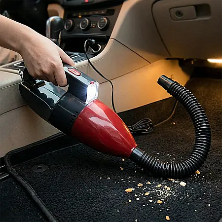 Aspirator Auto 12V Vacuum Cleaner – Putere 1500Pa, Filtru Detașabil și Lavabil, Cablu Lung 2.5 m, Rezervor 0.2L, Silențios 50dB, Compact și Ergonomic, Ideal pentru Curățarea Interiorului Mașinii [2]