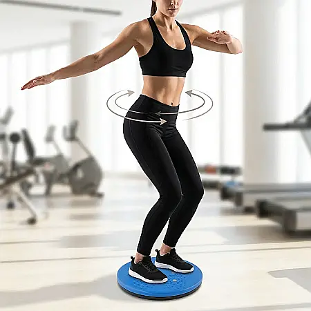 Disc Rotativ Fitness Waist Twisting – Platformă de Exerciții Magnetoterapie, Tonifiere Abdomen, Talie și Coapse, Material ABS, Suport până la 100 kg, Ideal pentru Slăbire și Echilibru [1]