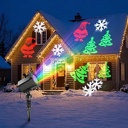 Magic Laser – Proiector Laser pentru Exterior și Interior, Rezistent la Apă, Acoperire 60 m², Efecte Staleare Multicolore, Ideal pentru Sărbători, Petreceri și Evenimente [1]
