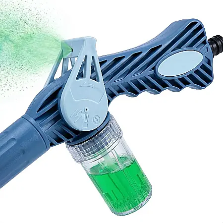 Pistol de Stropit Multifuncțional EZ Jet Water Cannon – Cu Dispenser pentru Detergent și Îngrășământ, 8 Tipuri de Jet, 3 Căi de Control, Compatibil cu Furtun Standard, Ideal pentru Grădină și Curățare [1]