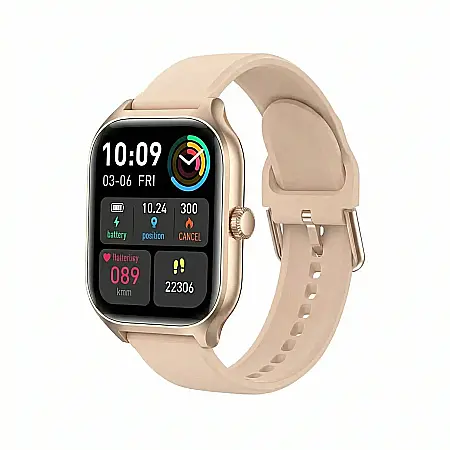 SmartWatch GT4 Pro – Ecran HD Full Touch 360P, Bluetooth Music Calling, Tracker Fitness Impermeabil IP67, Monitorizare Ritm Cardiac, Somn, Oxigen și Tensiune Arterială [1]