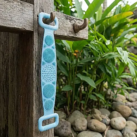Perie pentru Spate din Silicon cu Două Fețe – Exfoliere Delicată, Masaj Relaxant și Curățare Profundă, Design Ergonomic cu Mânere și Material Hipoalergenic: Experiența unui SPA Complet în Confortul Bă [3]